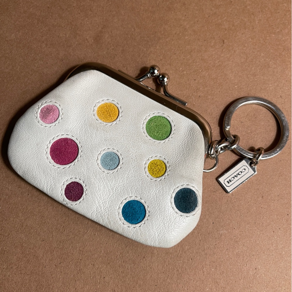 Coach Polka Dot Kiss Lock